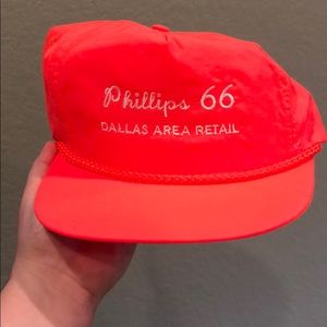 Neon orange trucker hat